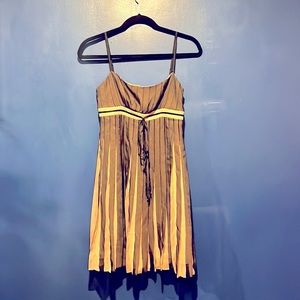 BCBG MaxazAria Black & Tan Mini Dress Size 0